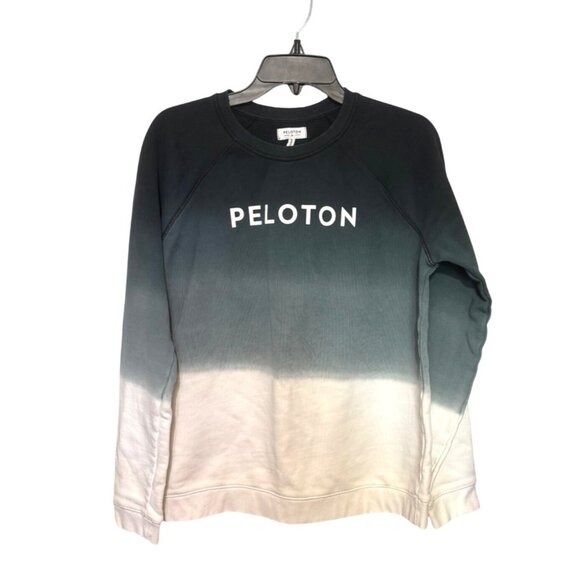 Peloton Sweatshirt Women's Medium Gradient Dip-Dye Crewneck Athleisure - Picture 1 of 8